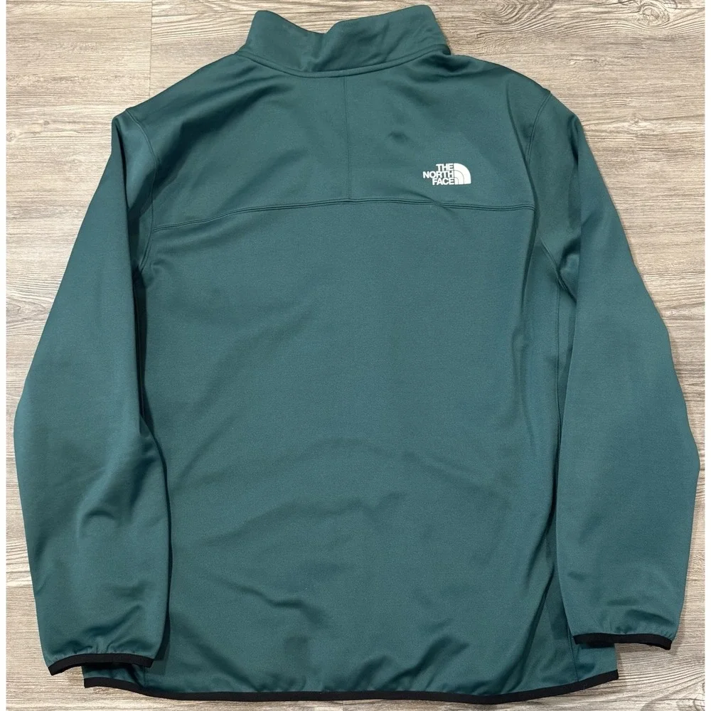 The North Face Crest Full Zip Fleece Jacket Men's XXL Blue NF0A897C Chest Pocket